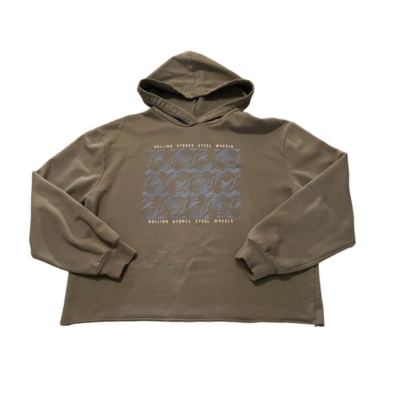 THE ROLLING STONES STEEL WHEELS TOUR PULLOVER WOMENS HOODIE SIZE XXL - Picture 1 of 6